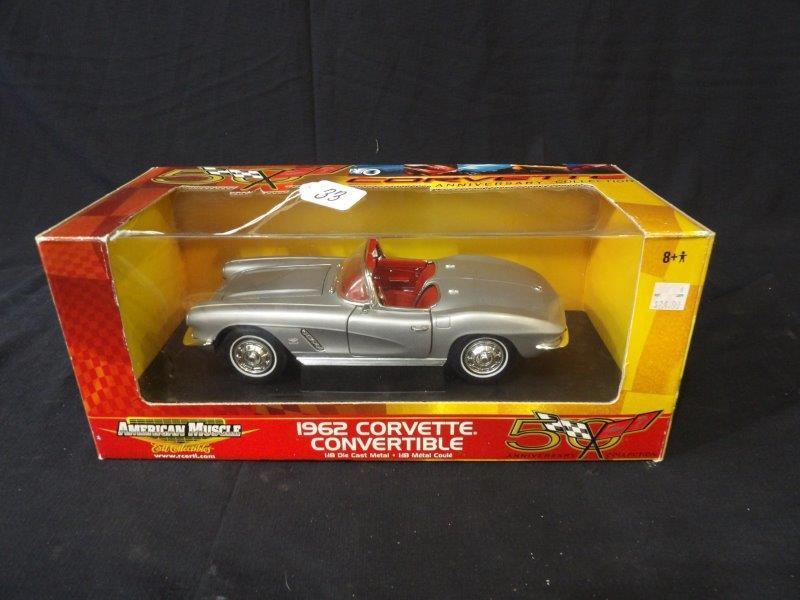 Ertl Collectibles 1962 Corvette Convertible 50th Anniversary Collection on Display Base (1 of 3)