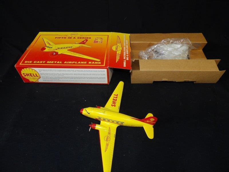 Spec Cast Shell Petroleum DC-3 5th in a Series Limited Edition Airplane Bank: NIB