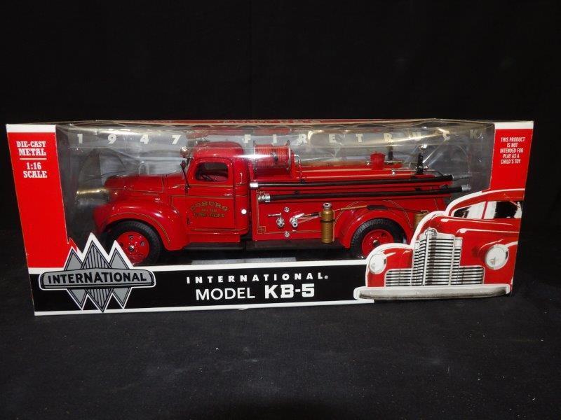Ertl International Model KB-5 1947 Coburg Fire Truck: NIB 1/16 Scale