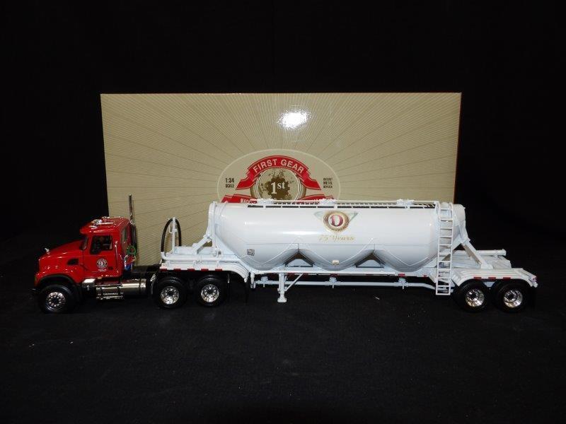 First Gear Ready Mixed Concrete Co. 75 Years Mack Granite w/ Heil Dry Bulk Trailer: NIB 1/34 Scale