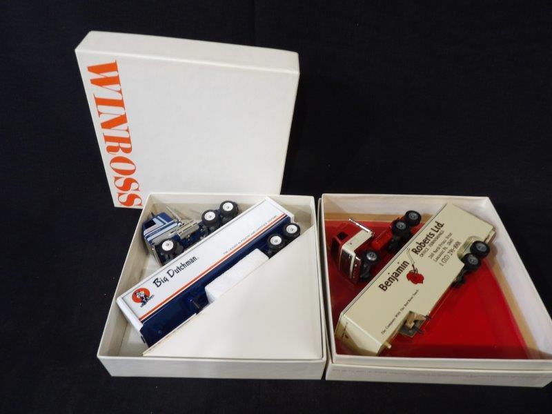 Lot of 2 Winross Advertising Tractor Trailers- Big Dutchman & Benjamin Roberts Ltd. (1 of 3)