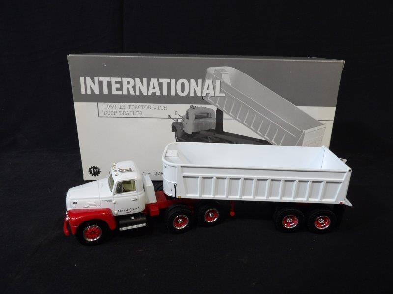 First Gear Sand & Gravel 1959 International IH Tractor w/ Dump Trailer (1 of 5)