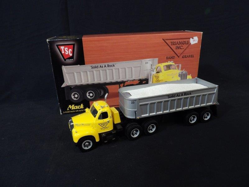 First Gear Triangle Inc. Sand and Gravel Mack Model B Tractor w/ Dump Trailer 5th & Final in Series (1 of 5)