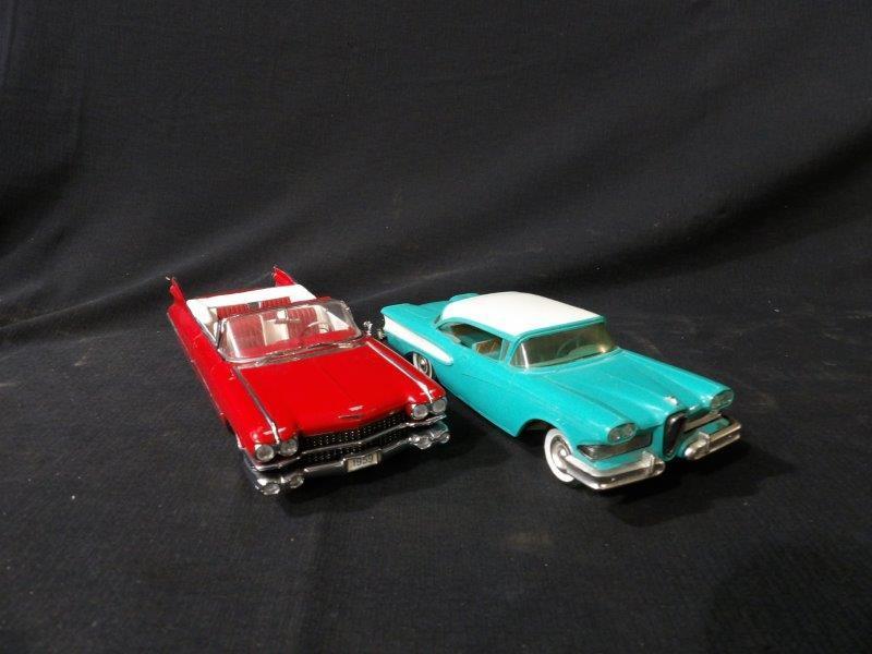 Lot of 2 Vintage Model Replicas- 1958 Edsel & Danbury Mint 1959 Cadillac Series 62 (1 of 9)