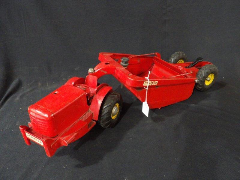 Vintage 1950's Doepke Heiliner Pressed Steel Earth Mover Road Scraper Grader (1 of 6)