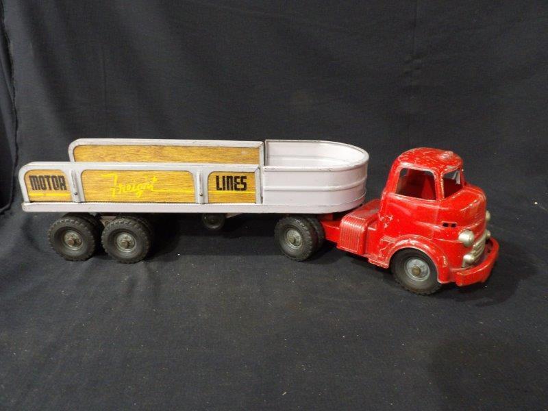 Vintage Wyandotte Motor Lines Truck And Trailer