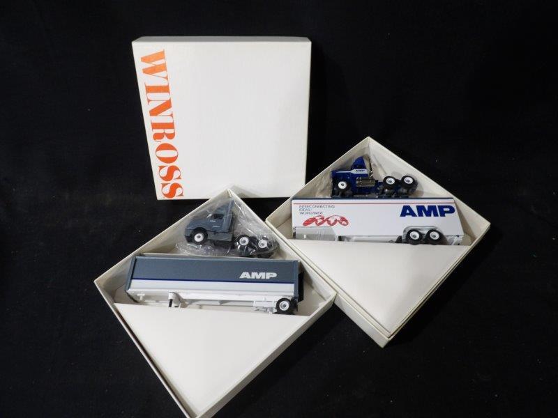 Lot of 2 Winross AMP Advertising Promotional Model Truck and Trailers (1 of 3)
