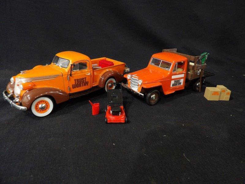 Lot of 2 Trust Worthy Promotional Die Cast Models w/ Accessories - Spec Cast & Crown Premium (1 of 10)
