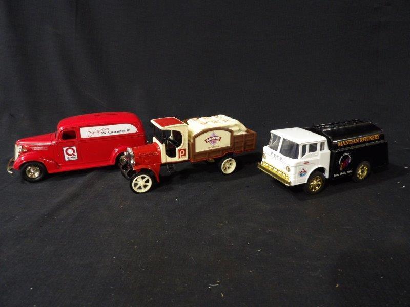 Lot of 3 Advertising Locking Coin Bank Replicas Inc. Ertl  & American Classic-Amaco, Publix & Qualit (1 of 13)