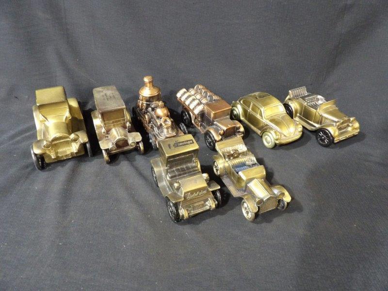 Lot of 8 Various Replicas/ Advertising and Coin Bank Cars (1 of 9)