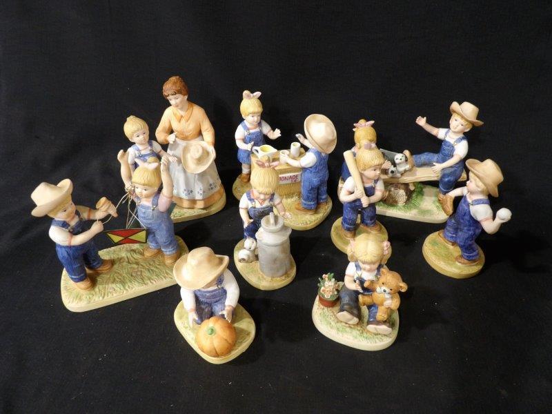 Lot of 9 Vintage Various Homco Denim Days Figurines (1 of 7)
