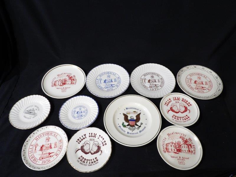 Lot of 11 Vintage Orrville, Ohio Commemorative Plates (1 of 5)