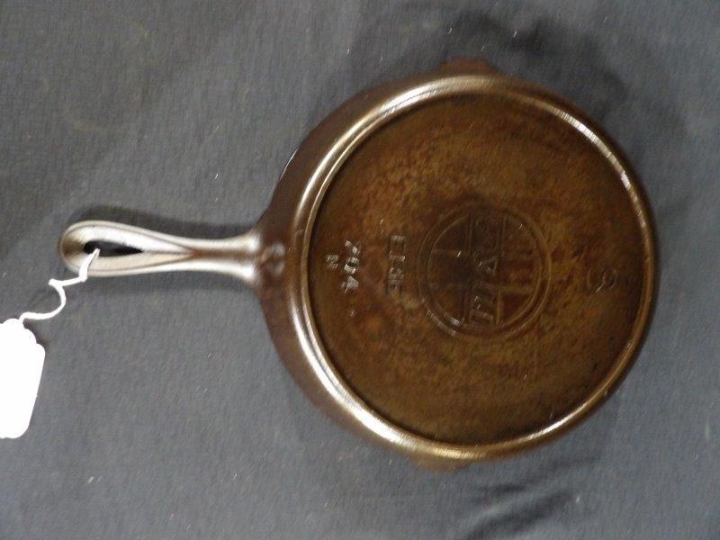 Griswold Erie No. 8 cast iron skillet: With slant logo and good clean interior.