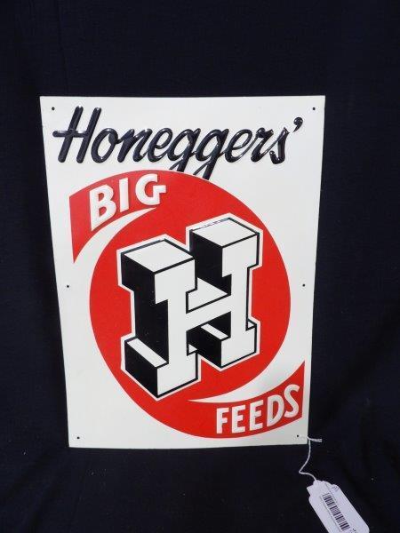 SST Honegger's Big H Feeds embossed sign (1 of 2)