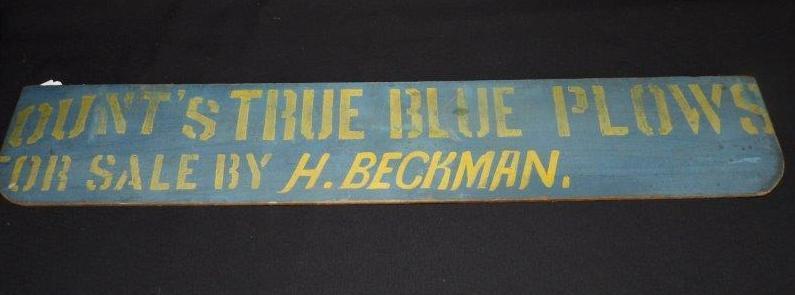 Primitive wooden plow sign (1 of 4)