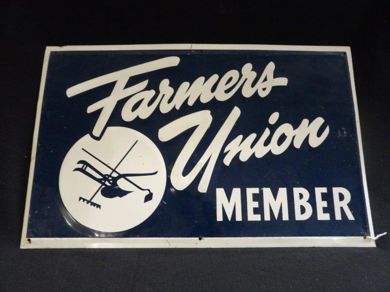 SST Farmers Union member embossed sign (1 of 4)