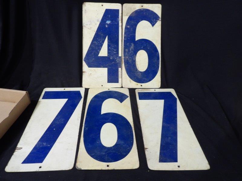 5 metal service station price signs (1 of 4)