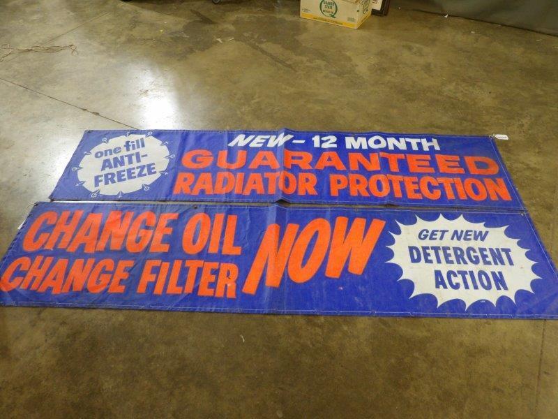 2 Service Station canvas banners (1 of 3)