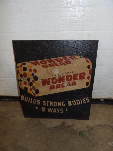 Wonder Bread painted wooden sign (1 of 4)