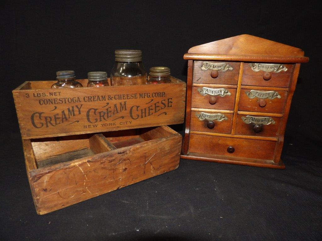 Spice cabinet & primitive Kitchen items (1 of 16)
