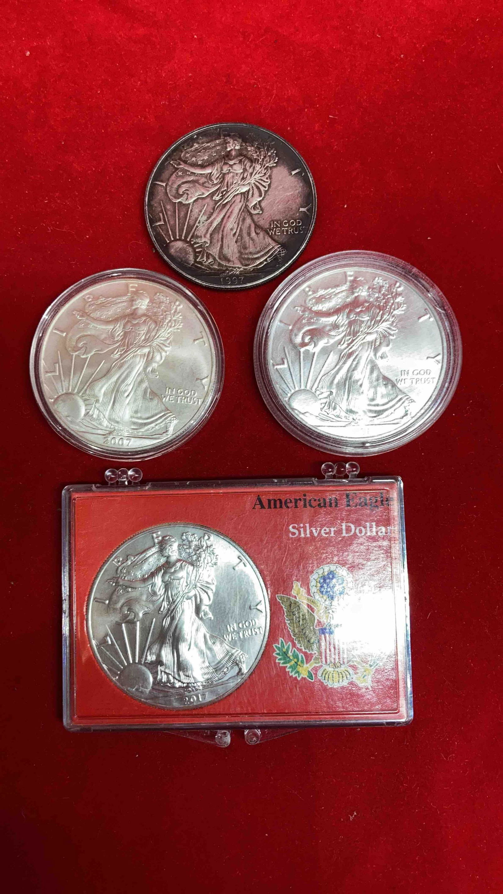 4 SILVER EAGLES (1 of 6)