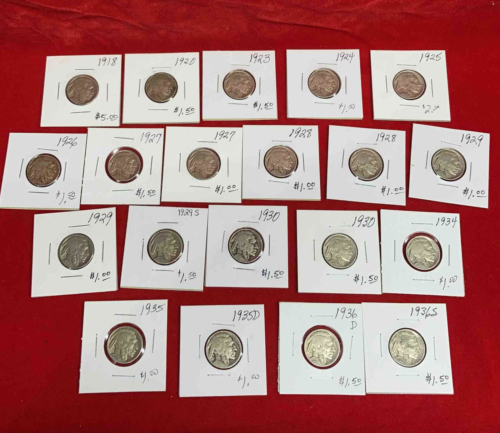 20 BUFFALO HEAD NICKLES (1 of 6)