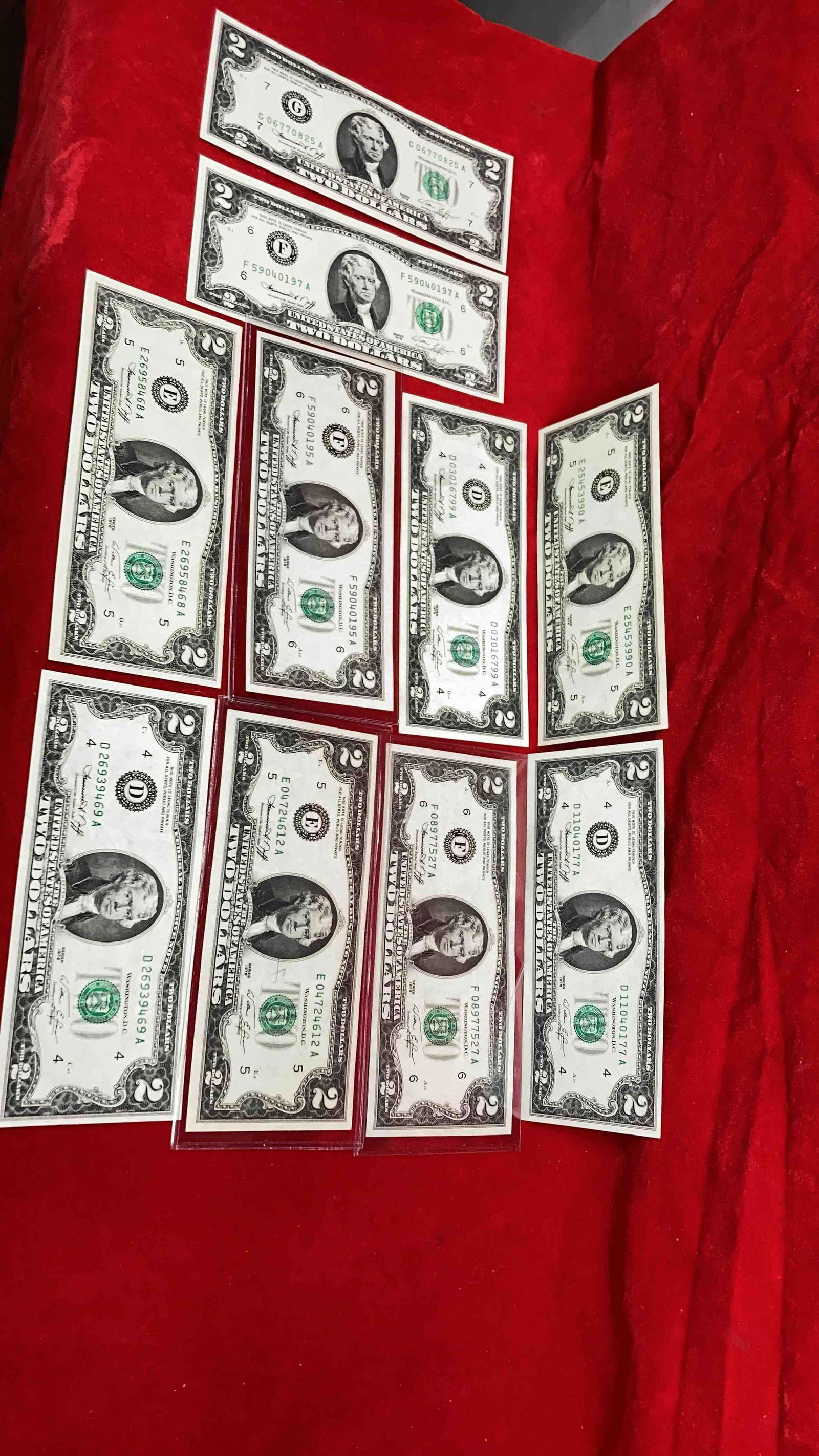 10- 1976 BU $2 NOTES (1 of 5)