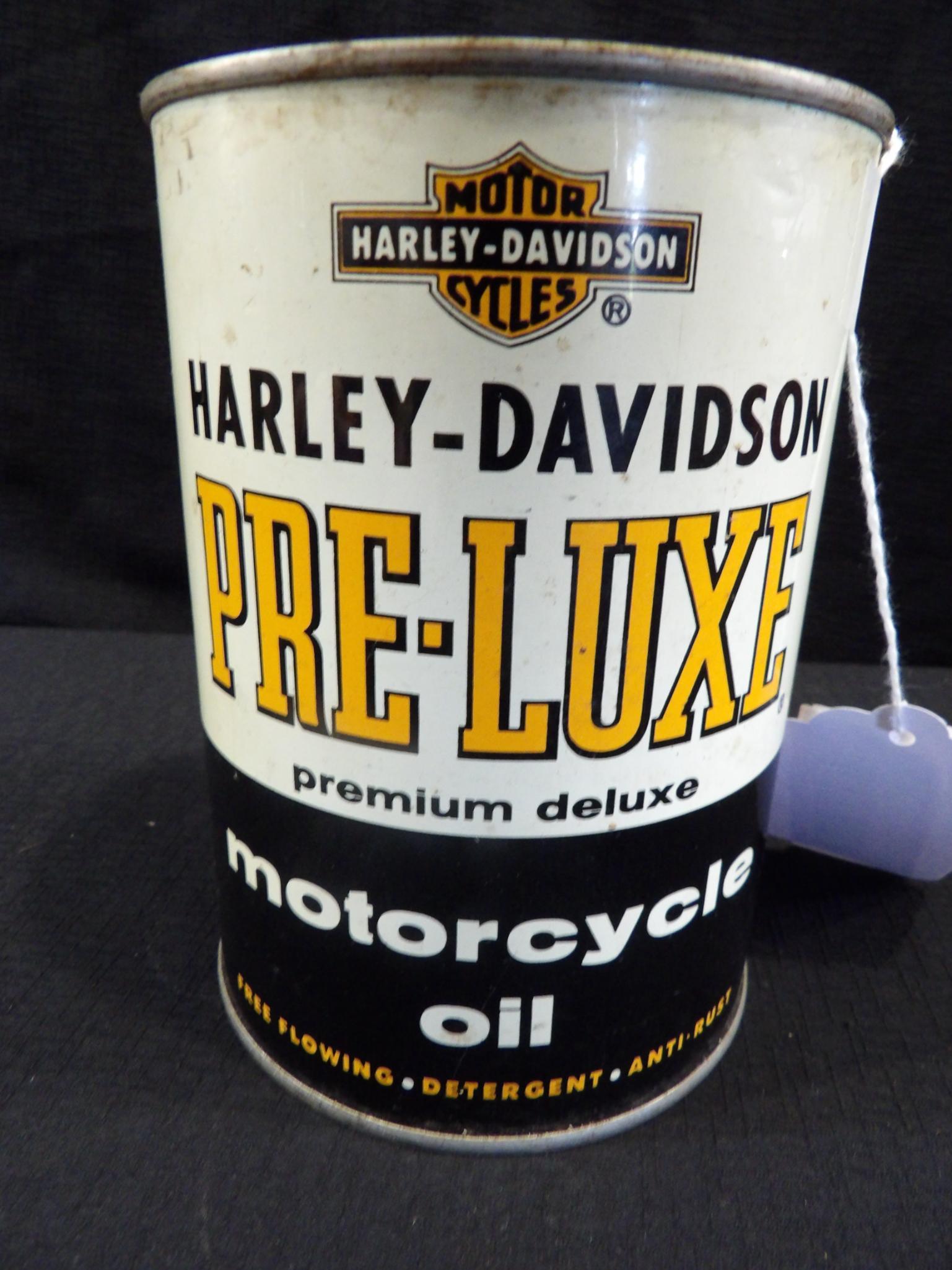 Harley-Davidson motorcycle oil 1 quart can (1 of 4)