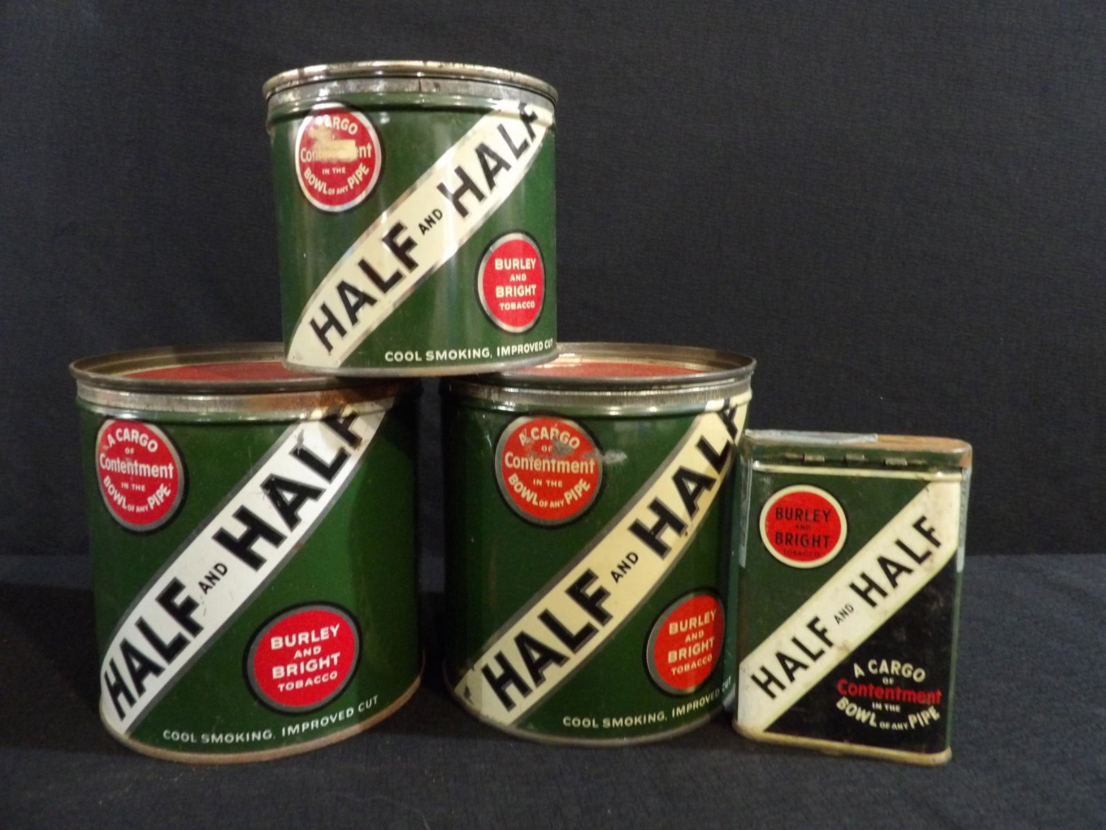 4- Various Half and Half tobacco tins (1 of 6)