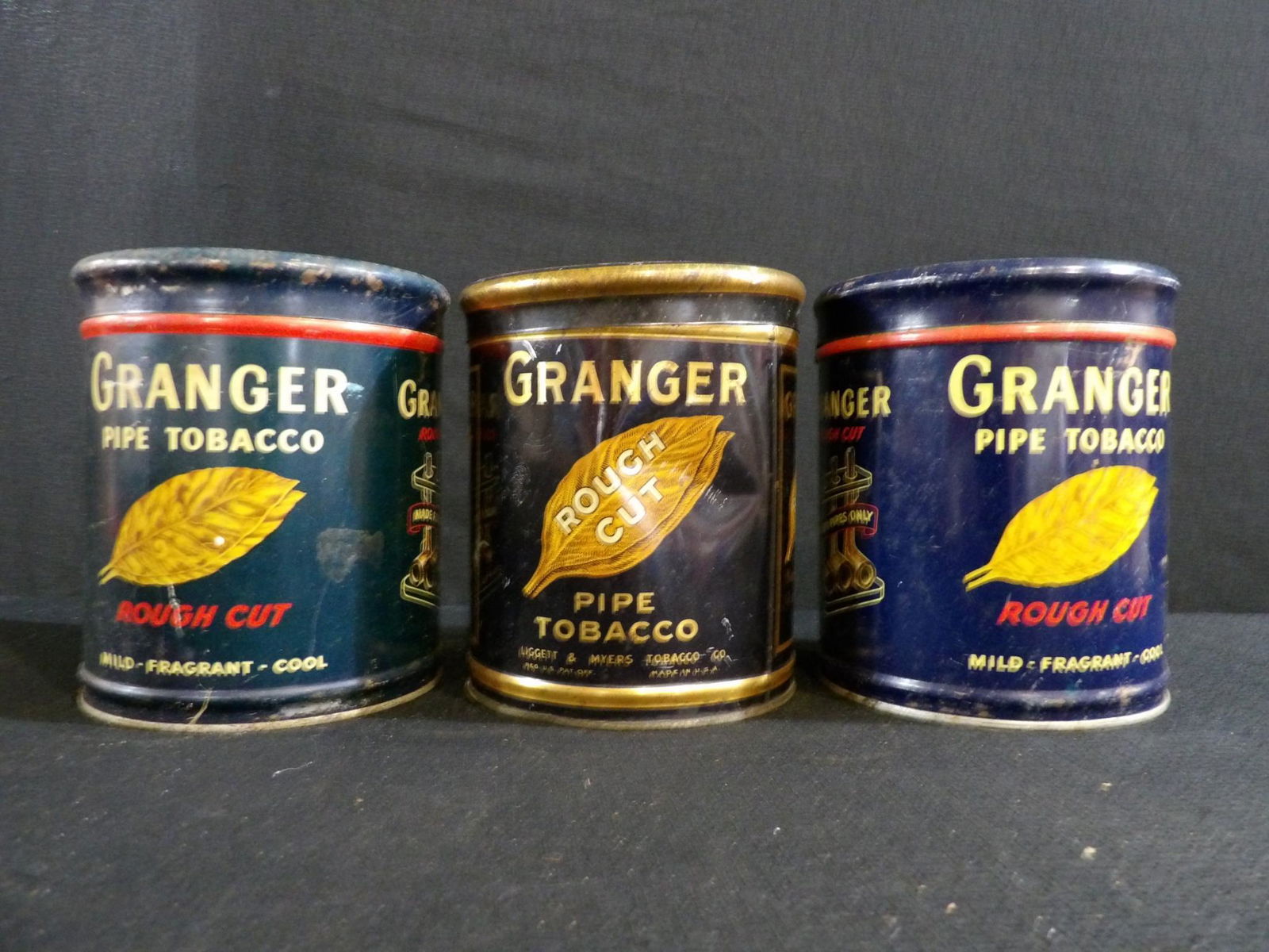 3- Granger pipe tobacco tins (1 of 6)