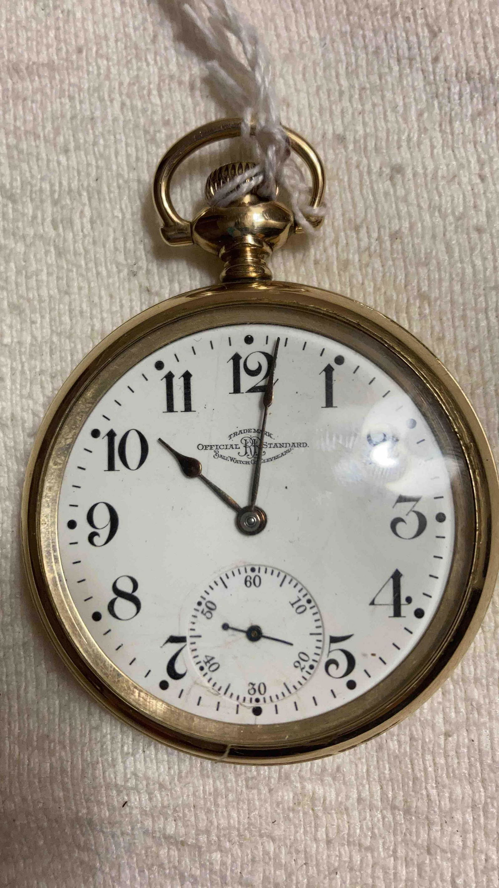 OFFICIAL RR STANDARD BALL WATCH CO. POCKET WATCH (1 of 2)