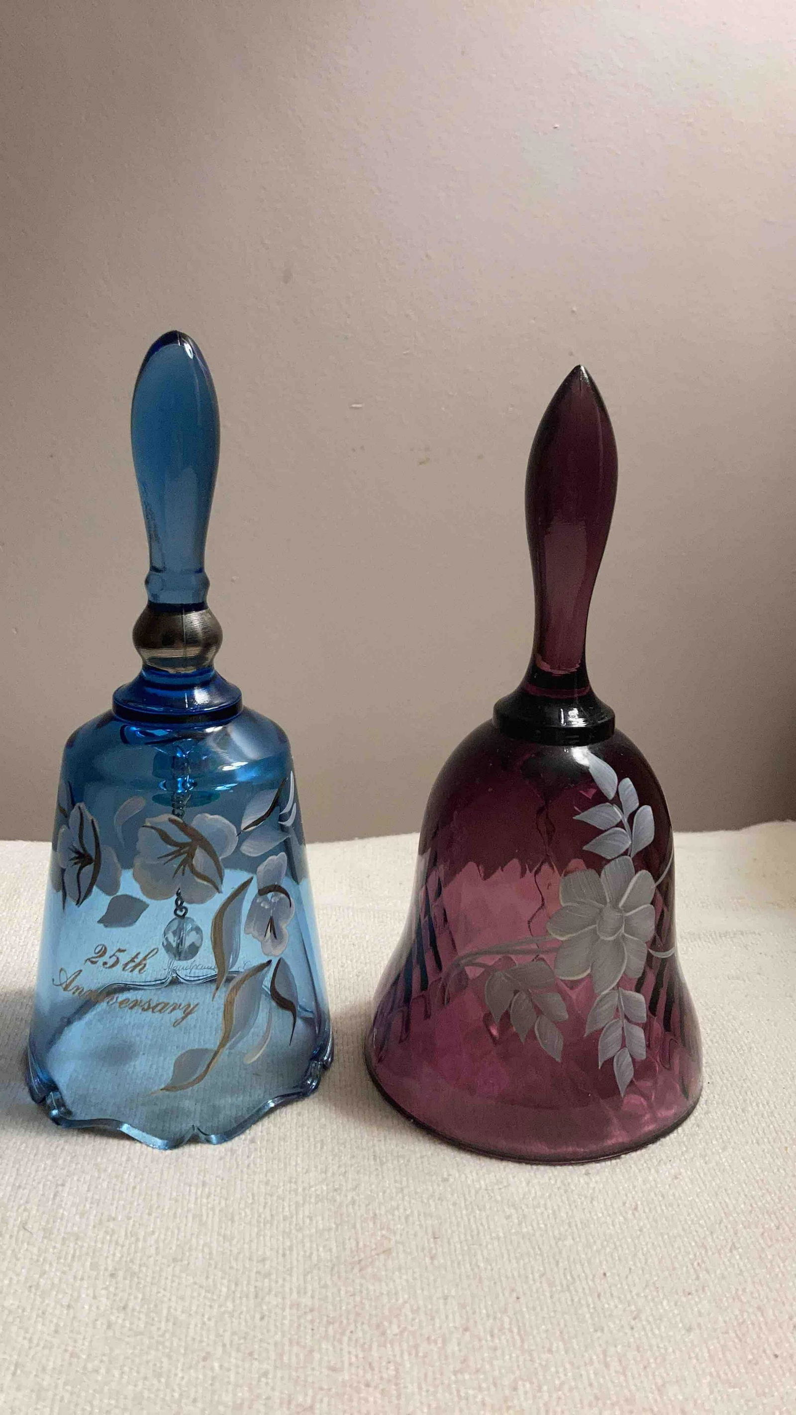 2 HAND PAINTED FENTON BELLS (1 of 5)