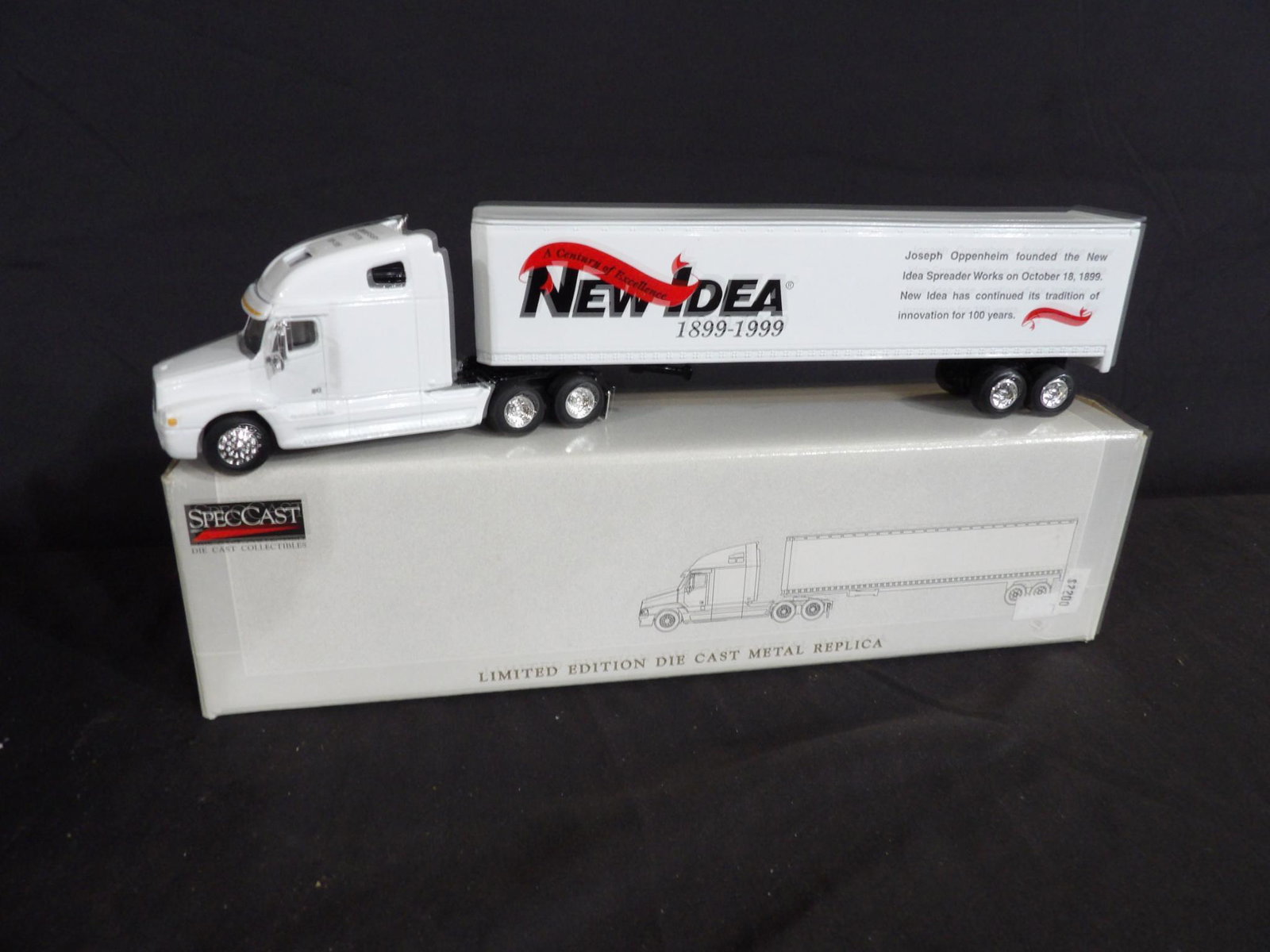 SPEC CAST TONKIN NEW IDEA ANNIVERSARY C 120 FREIGHTLINER REPLICA: NIB 1/64 SCALE