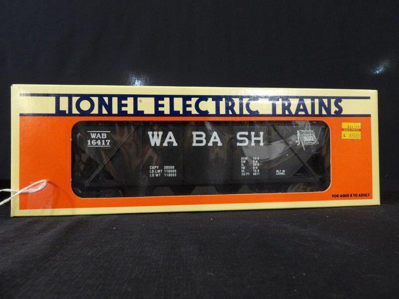 LIONEL WABASH 4 BAY HOPPER W/ COAL LOAD: 6-16417