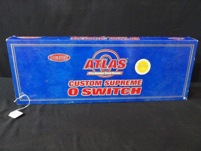 ATLAS CUSTOM SUPREME O SWITCH #5 TURNOUT RIGHT HAND: IN ORIGINAL PACKAGING O SCALE 6077