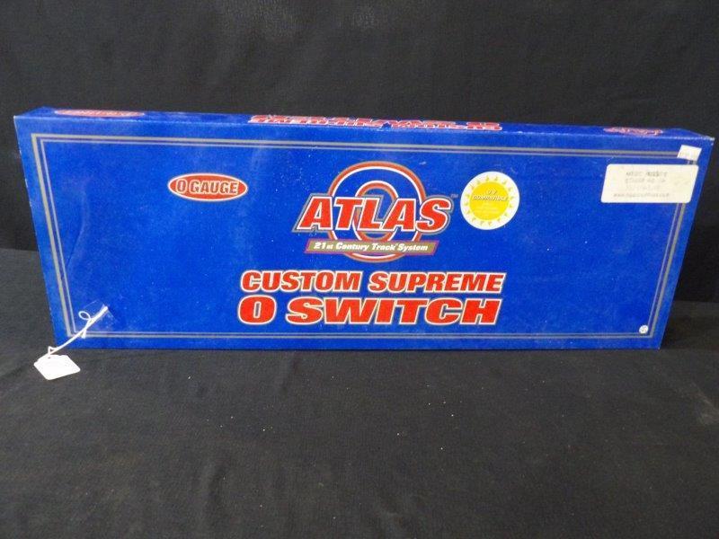 ATLAS CUSTOM SUPREME O SWITCH O72/054 CURVED SWITCH RIGHT: IN ORIGINAL PACKAGING O SCALE 6078