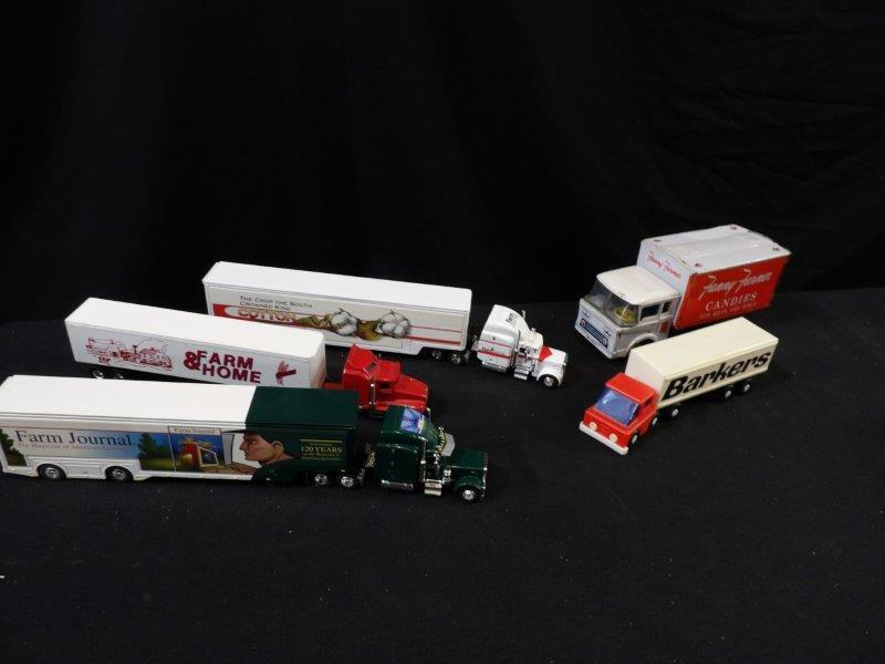 LOT OF 5 VARIOUS ADVERTISING SCALE MODEL TRUCKS (1 of 10)