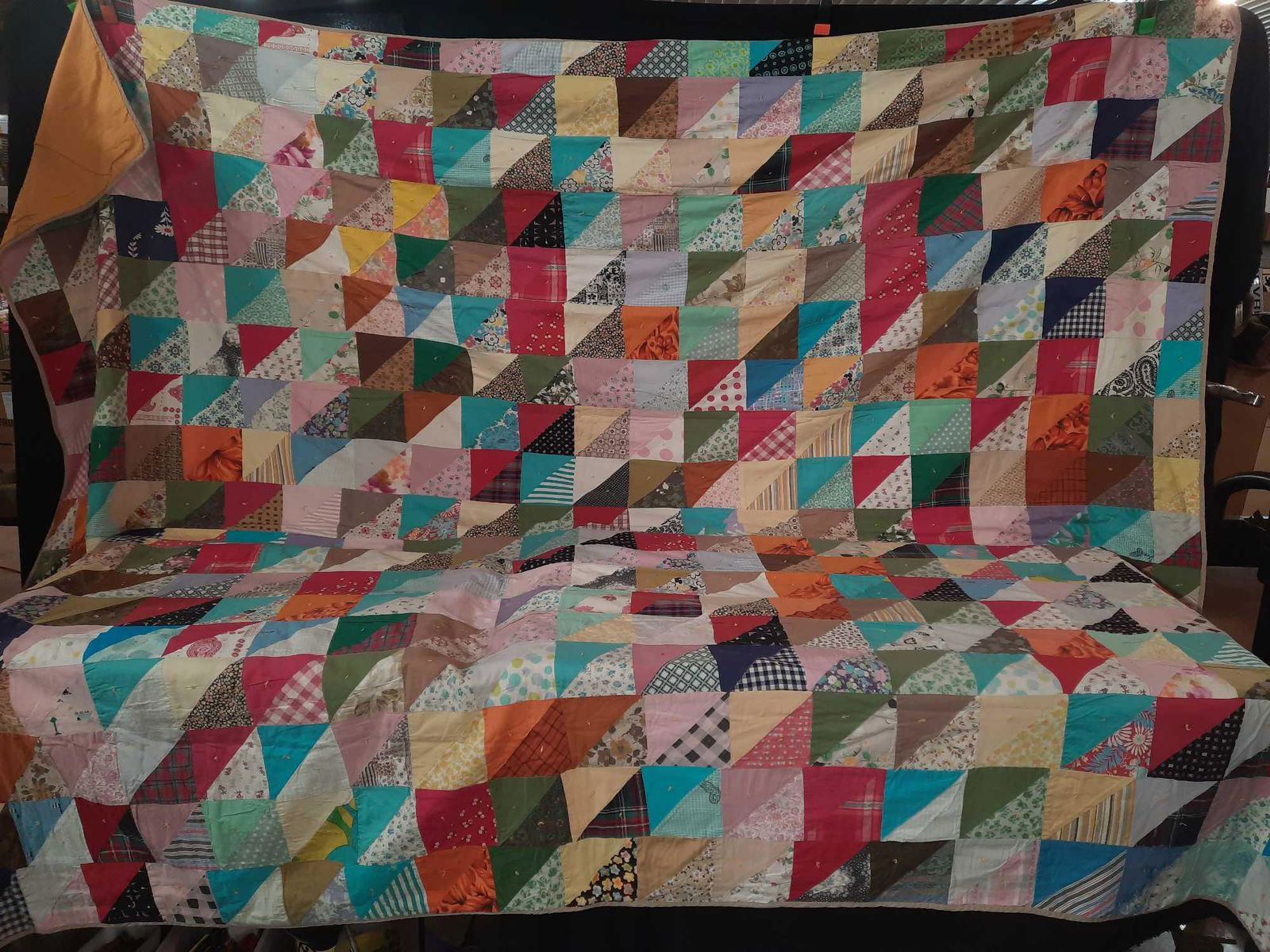 Hand stitched patch work quilt (1 of 10)