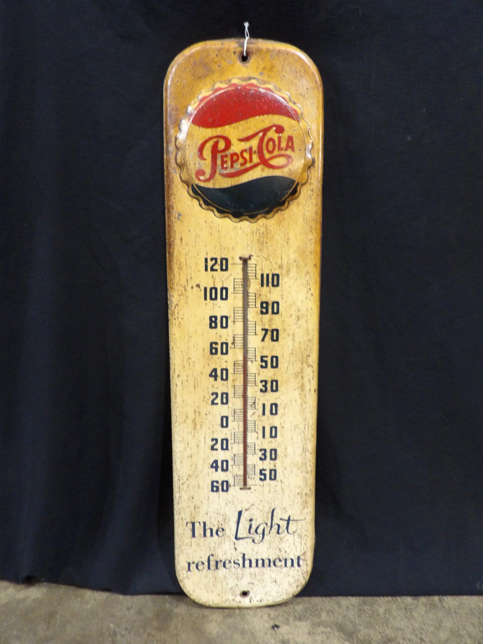 Pepsi Cola metal embossed thermometer (1 of 5)