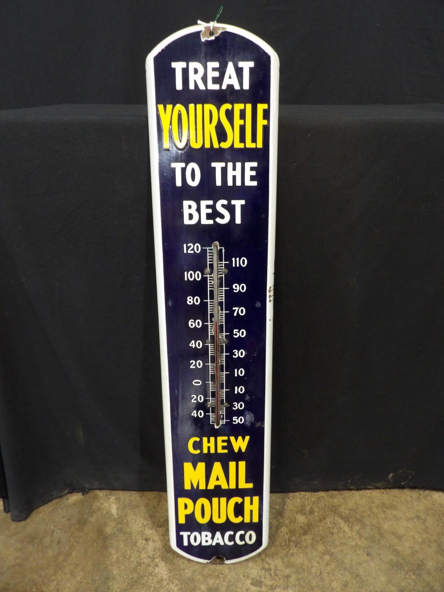 Porcelain Mail Pouch tobacco thermometer (1 of 9)