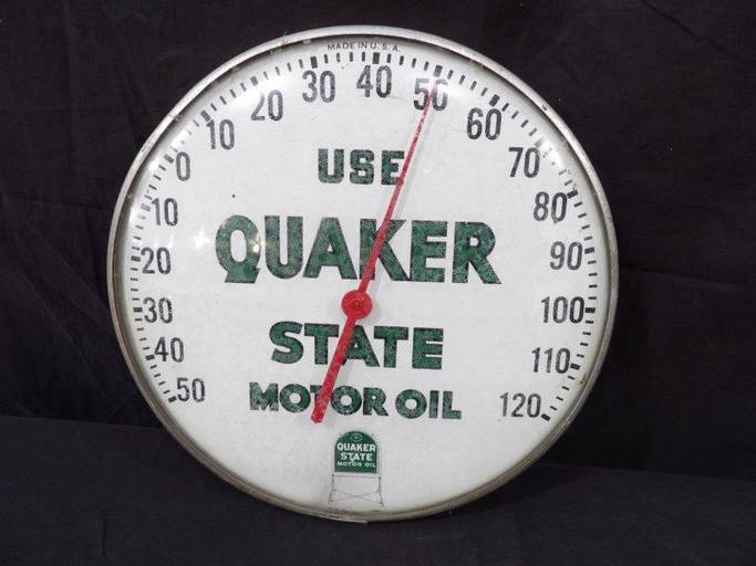 Quaker State motor oil thermometer (1100) on Dec 28, 2022 Atlee