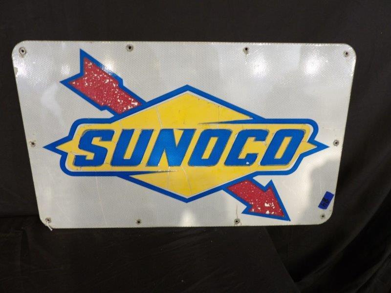SS Alum. Sunoco reflective sign (1 of 2)