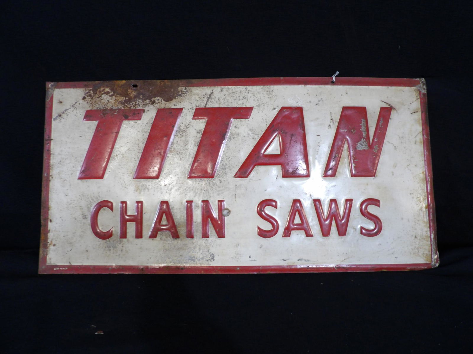 SST Titan Chain Saws embossed sign (1 of 7)