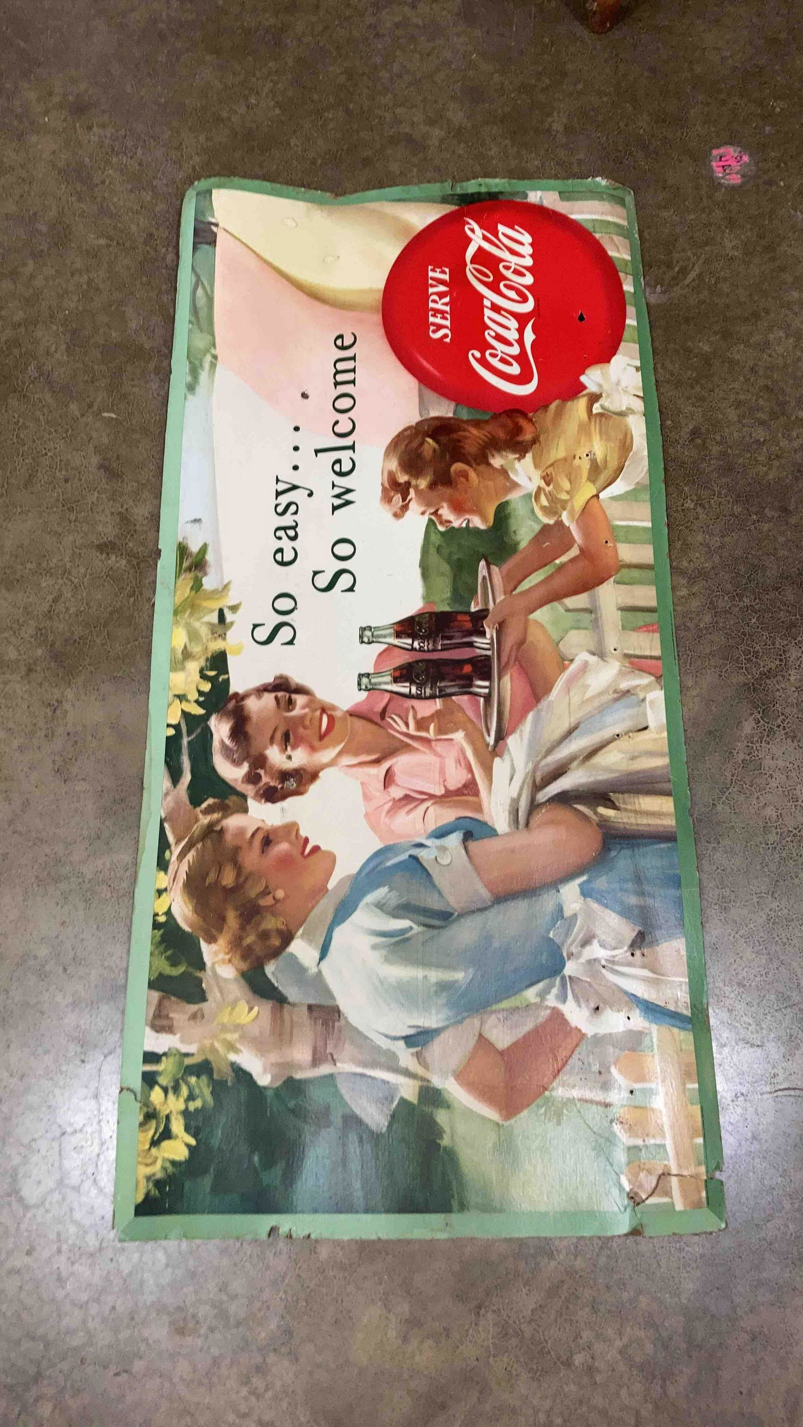 1952 Coca-Cola Cardboard sign (1 of 11)
