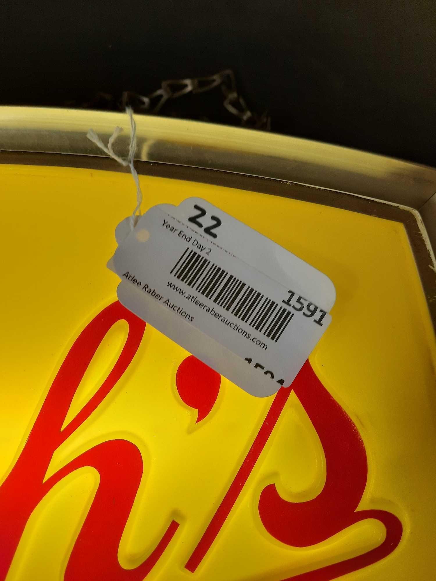 STROH'S BEER LIGHTED HANGING BEER LIGHT/SIGN (1 of 9)