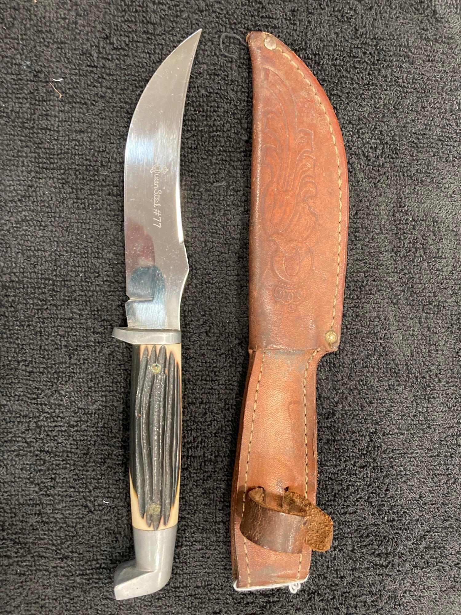 Queen Fixed Blade Knife with Leather Sheath (1 of 7)