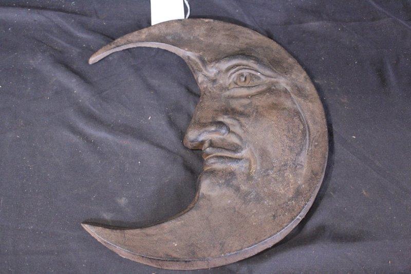 Cast Iron Moon Face plaque (1 of 2)