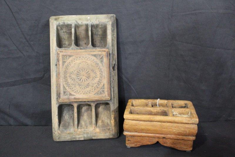 2- Primitive carved tack cubbies (1 of 9)