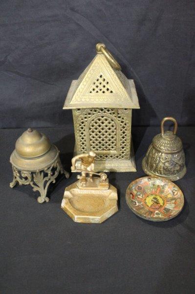 Brass Bells, Lantern, & Ashtrays (1 of 8)
