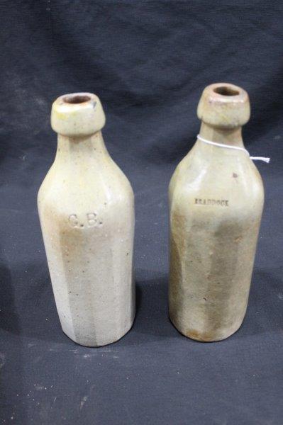 Braddock & G.B. stoneware beer bottles (1 of 4)